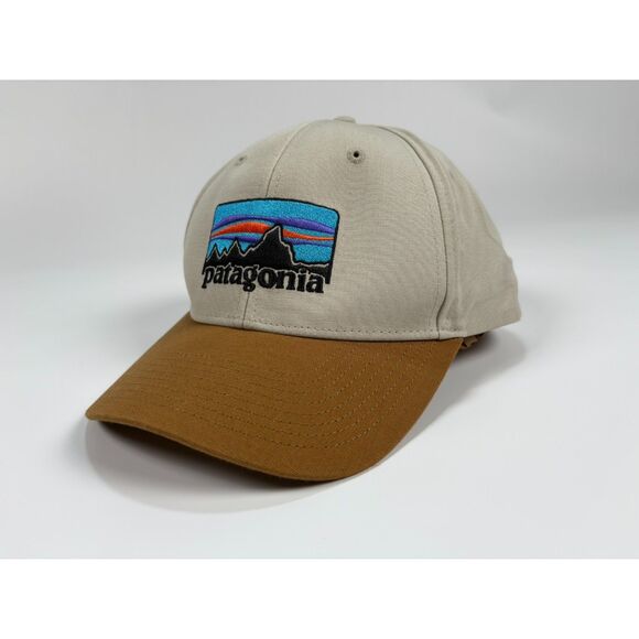Patagonia Hat '73 Logo Roger That | Tan & Brown Cap Adjustable - Picture 2 of 4
